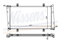 Kylare, motorkylning 65560A Nissens