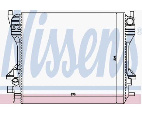 Kylare, motorkylning 66707 Nissens