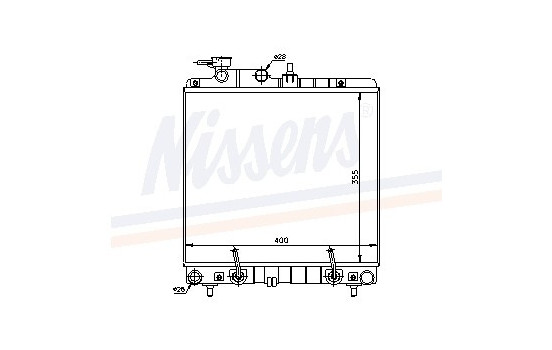 Kylare, motorkylning 67016A Nissens