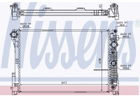 Kylare, motorkylning 67101 Nissens