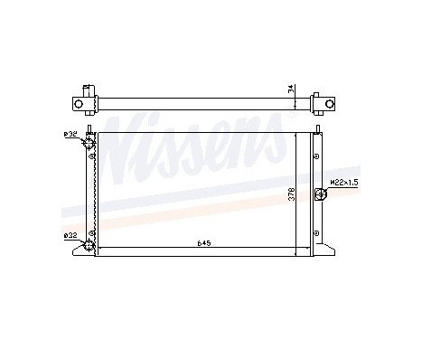 Kylare, motorkylning 67305 Nissens