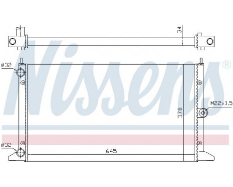 Kylare, motorkylning 67305 Nissens, bild 2