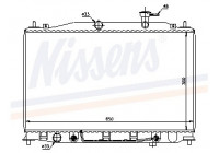 Kylare, motorkylning 67503 Nissens