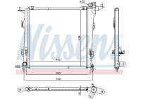 Kylare, motorkylning 675032 Nissens