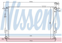 Kylare, motorkylning 67522 Nissens