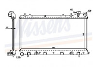 Kylare, motorkylning 67705A Nissens