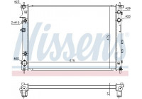 Kylare, motorkylning 67727 Nissens