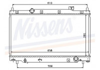 Kylare, motorkylning 68114 Nissens