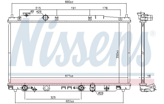 Kylare, motorkylning 681374 Nissens