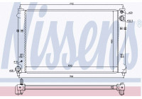 Kylare, motorkylning 68511 Nissens