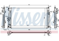 Kylare, motorkylning 68522 Nissens