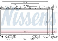 Kylare, motorkylning 68739 Nissens