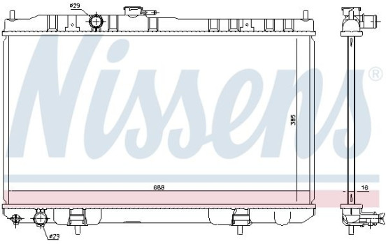 Kylare, motorkylning 68751 Nissens