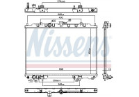 Kylare, motorkylning 68799 Nissens
