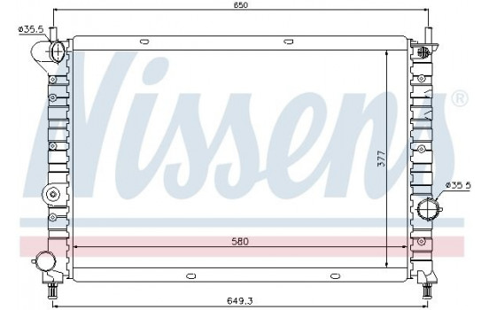 Kylare, motorkylning 68803 Nissens