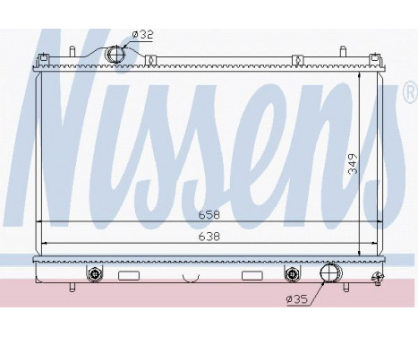 Kylare, motorkylning 69210 Nissens
