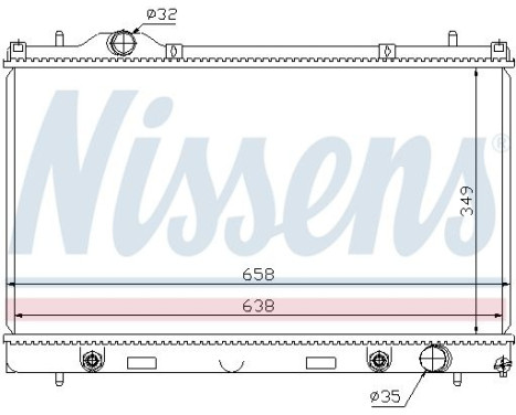 Kylare, motorkylning 69210 Nissens, bild 2