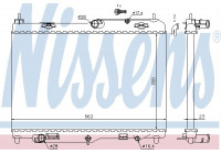 Kylare, motorkylning 69234 Nissens