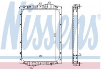 Kylare, motorkylning 69603A Nissens