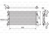 Kylare, motorkylning 701522 Valeo