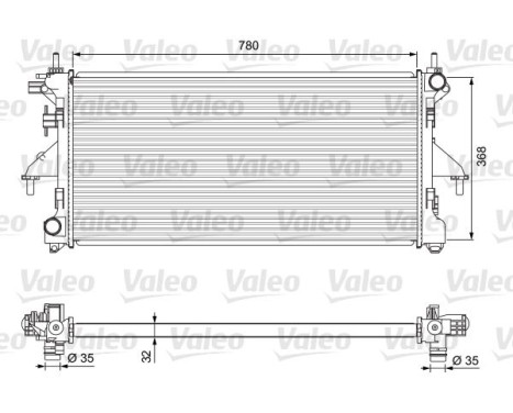 Kylare, motorkylning 701727 Valeo