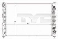 Kylare, motorkylning 702-0001 TYC