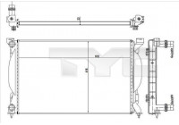 Kylare, motorkylning 702-0012-R TYC