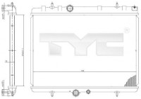 Kylare, motorkylning 705-0065 TYC