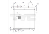 Kylare, motorkylning 705-0072-R TYC
