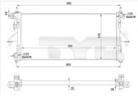Kylare, motorkylning 709-0028-R TYC