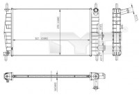 Kylare, motorkylning 710-0025 TYC