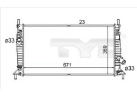 Kylare, motorkylning 710-0056-R TYC