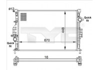 Kylare, motorkylning 710-0057 TYC