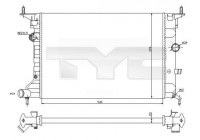 Kylare, motorkylning 725-0026-R TYC