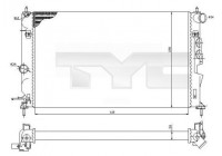 Kylare, motorkylning 725-0027-R TYC