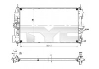 Kylare, motorkylning 725-0037 TYC