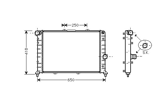 Kylare, motorkylning 73002079 International Radiators