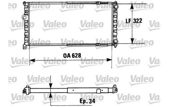 Kylare, motorkylning 730945 Valeo