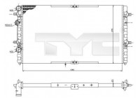 Kylare, motorkylning 731-0002 TYC