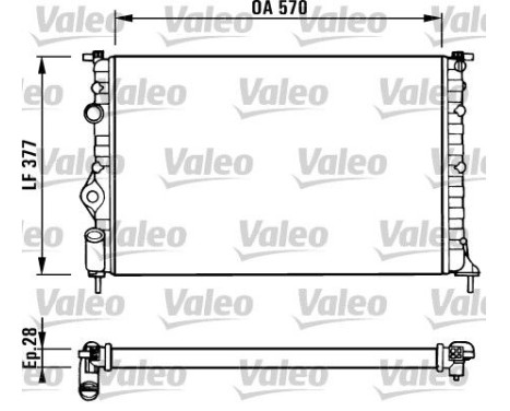 Kylare, motorkylning 731379 Valeo