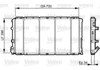 Kylare, motorkylning 732050 Valeo