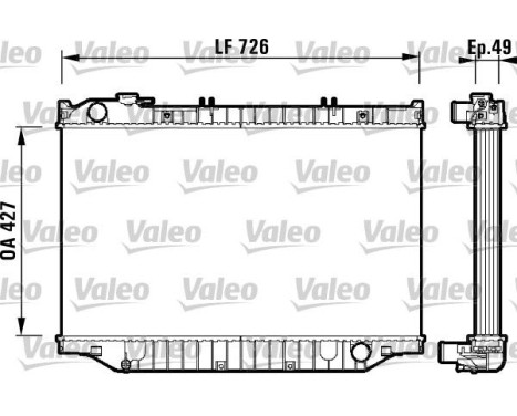 Kylare, motorkylning 732415 Valeo