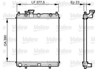 Kylare, motorkylning 732718 Valeo