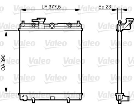 Kylare, motorkylning 732718 Valeo