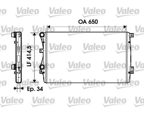 Kylare, motorkylning 732872 Valeo