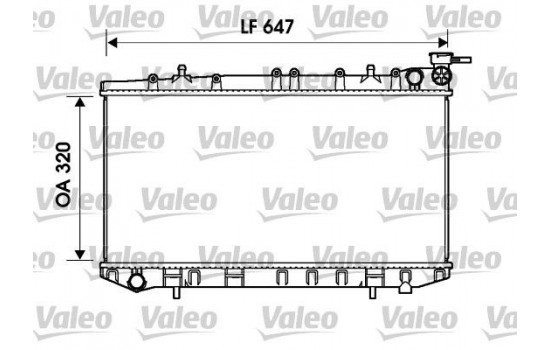 Kylare, motorkylning 734155 Valeo
