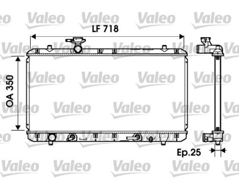 Kylare, motorkylning 734165 Valeo