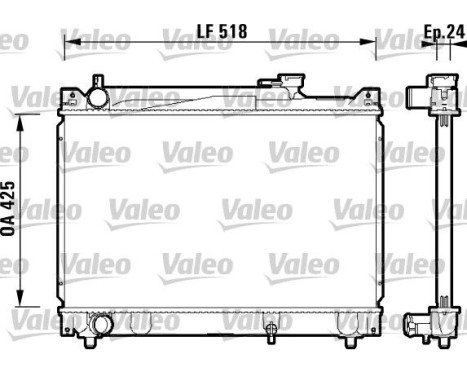 Kylare, motorkylning 734213 Valeo