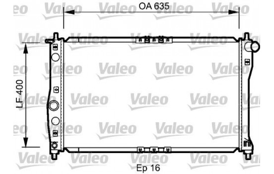 Kylare, motorkylning 734248 Valeo