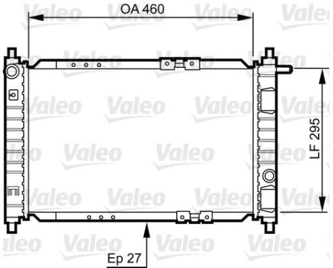 Kylare, motorkylning 734250 Valeo